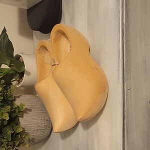 Original Unpainted Wooden Shoes from Holland SZ 5.5/36